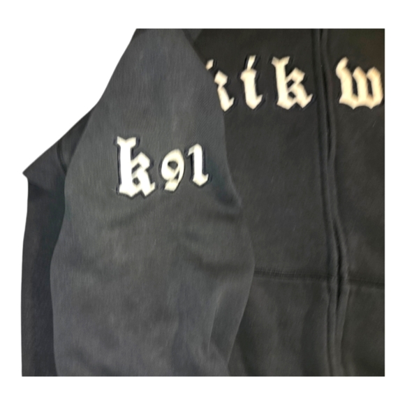 Vintage Kikwear Zip Hoody Men's Large - Picture 3 of 5